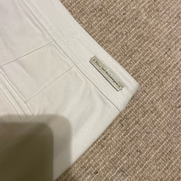 Anthropologie Chic White High-Rise Bootcut Pants size 29 - Picture 7 of 8